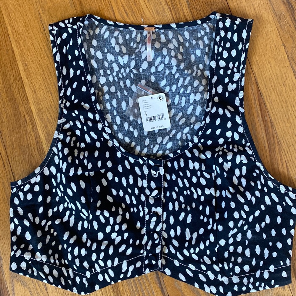 Free people crop top/vest/corset